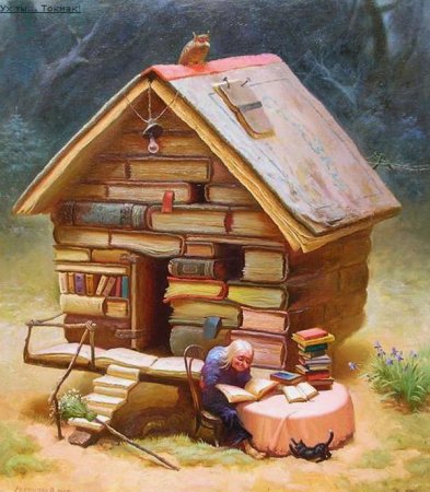Сказочный дом - книги, дом, сказка - оригинал