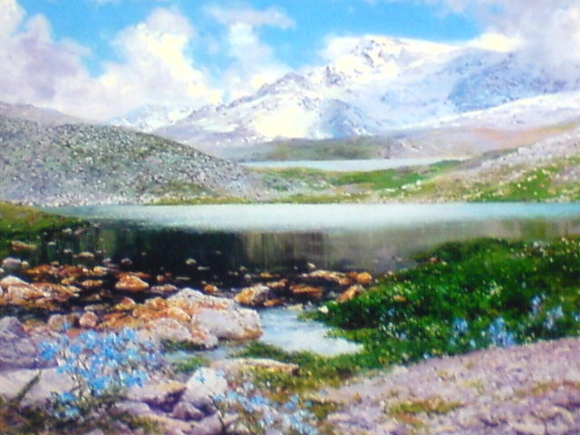 альпийская весна - природа, пейзаж - оригинал