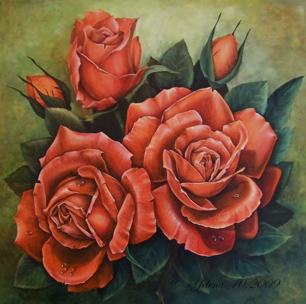 Серия "Букет" - розы, цветы, букет - оригинал