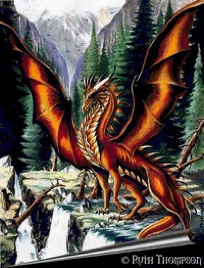 дракон - дракон, мифические животные - предпросмотр