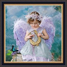 Схема вышивки «ангелочек»