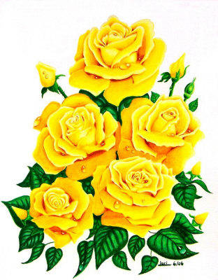 Эти жёлтые розы... - розы, цветы, желтый, букет - оригинал