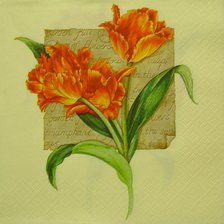 Оригинал схемы вышивки «тюльпаны» (№8605)