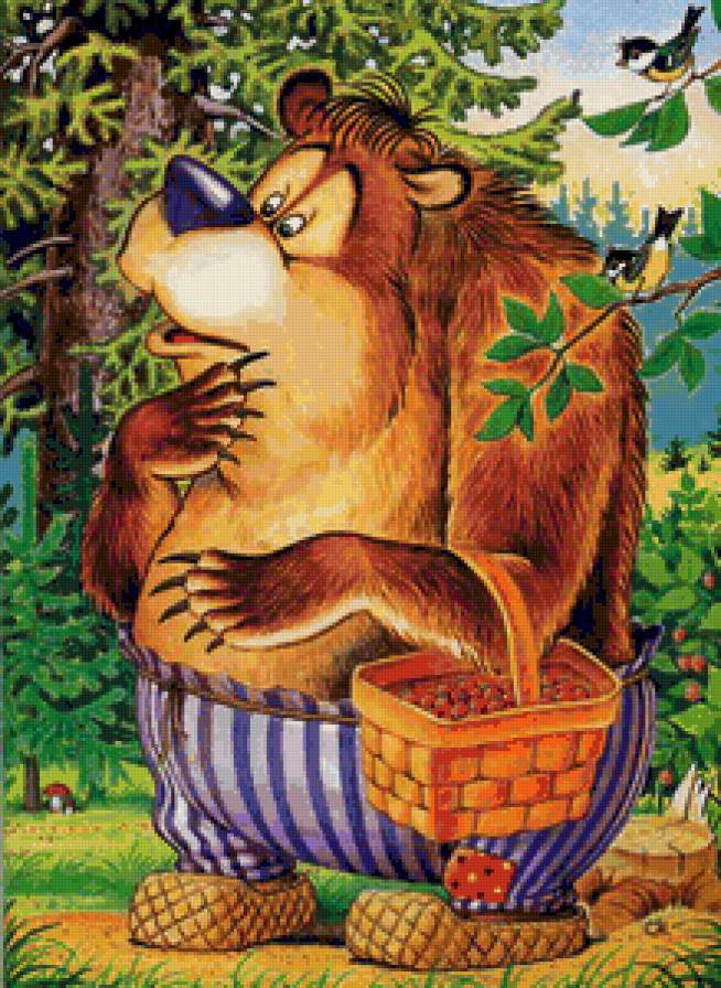 Серия "Сказка" - животные, медведь, сказка, лес, детство - предпросмотр