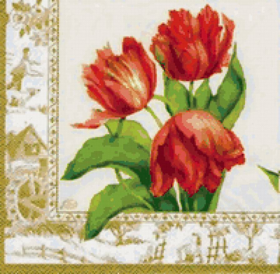 Тюльпаны - тюльпан, весенние цветы, букет, тюльпаны, цветы - предпросмотр