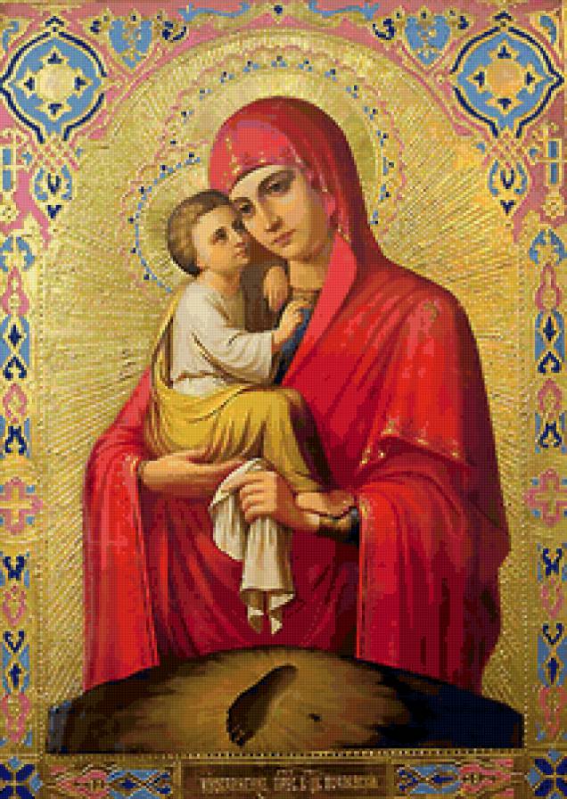 Почаевская икона Божьей Матери - икона - предпросмотр