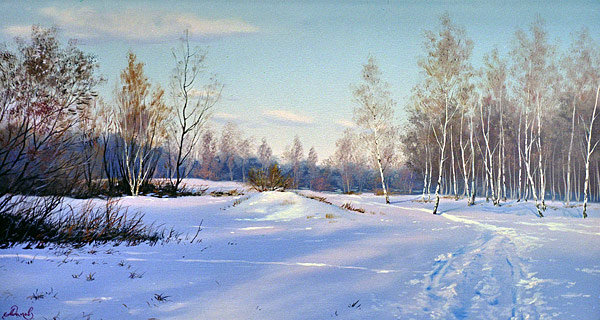февраль - зима, пейзаж, природа - оригинал