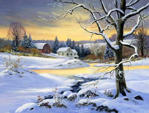 зима - природа, зима, пейзаж - оригинал