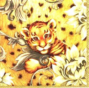 Тигрёнок - малыши, тигры, взгляд, тигренок, звери, животные, тигр - оригинал