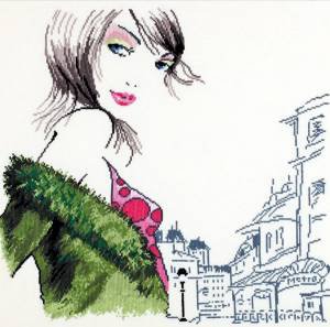Парижанка - портрет, девушка, город - оригинал