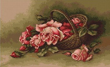 №12568 - розы, ваза, букет, цветы - оригинал