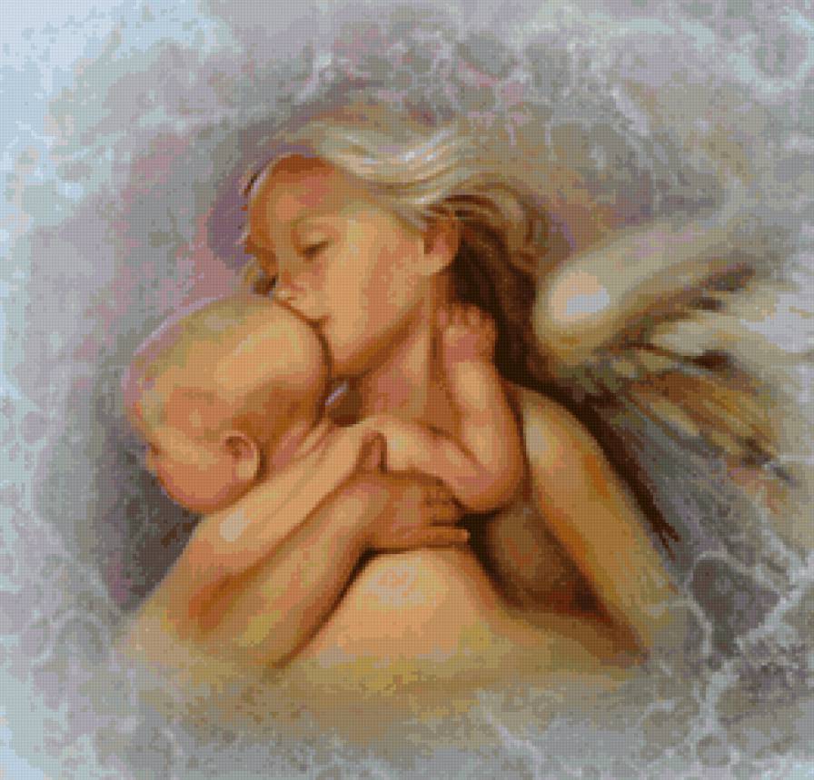 ангел с малышом - ангелы.дети - предпросмотр