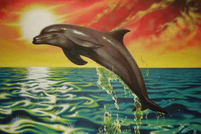 Дельфинчик) - дельфин, животные - оригинал