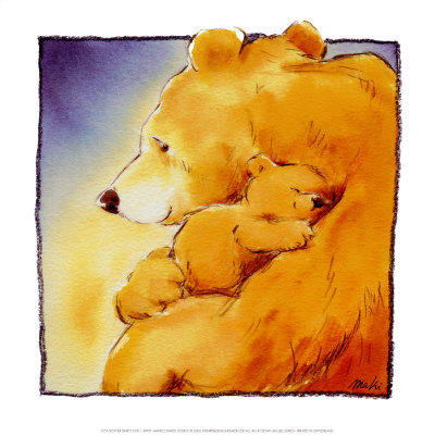 мама медведица - подушка, материнство, животные - оригинал