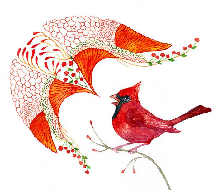 Птички и узоры - мир красок, птички, птица, узор, панно, узоры, красота - оригинал