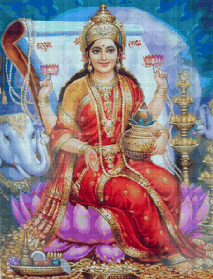 Лакшми - лакшми, богиня, процветание, индия - предпросмотр