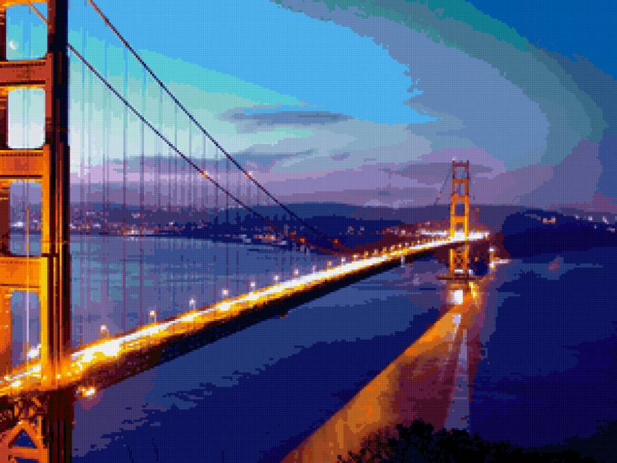 мост - ночь красиво - предпросмотр