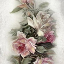 Оригинал схемы вышивки «Нежные розы» (№16325)
