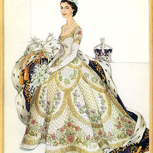 Оригинал схемы вышивки «королева» (№16372)