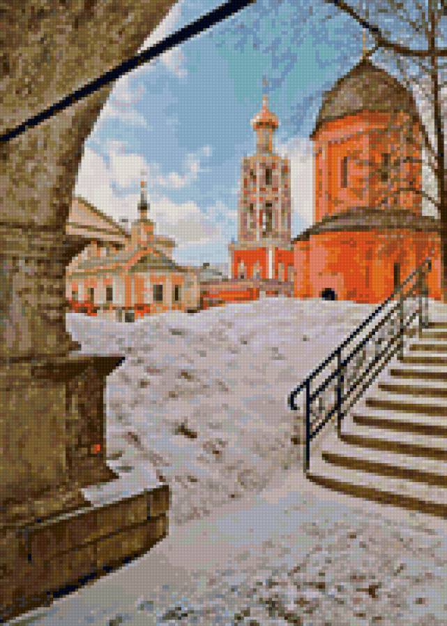 Собор - церковь, зима, пейзаж - предпросмотр