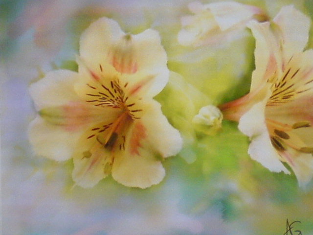 цветочная акварель - цветы, природа - оригинал