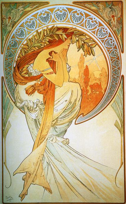 А.Муха 7 - женщина, картина - оригинал