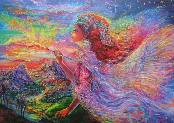 Картины Жозефины Уолл - богиня, рассвет, заря, волшебница, художник - оригинал