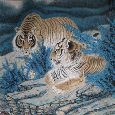 Оригинал схемы вышивки «Тигр» (№17807)