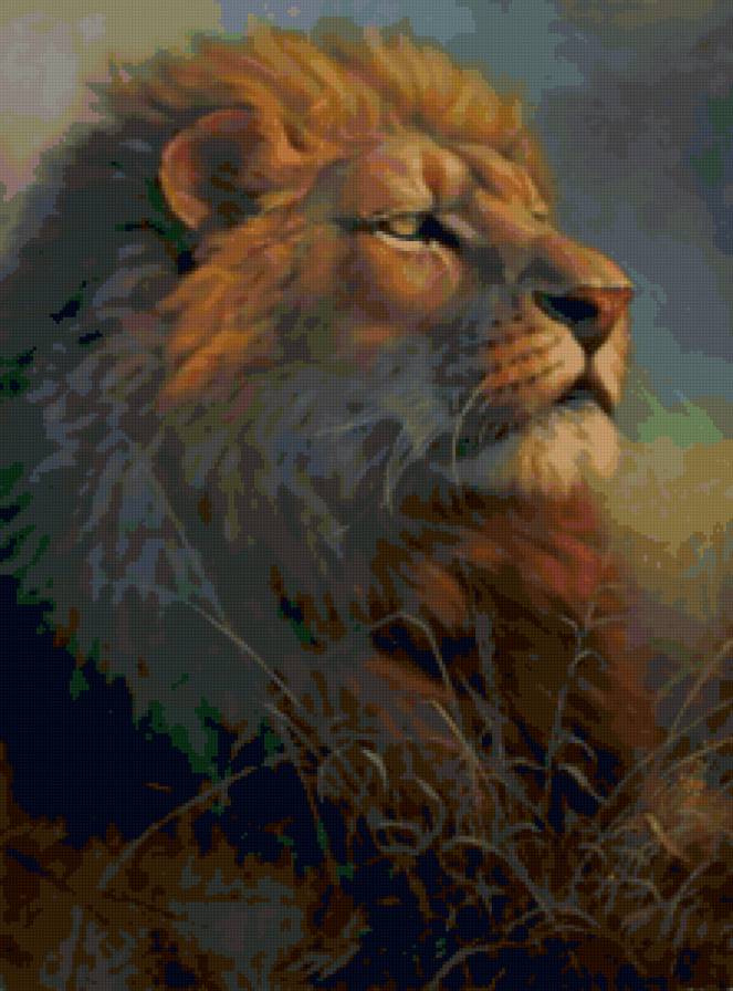 Царственное величие - лев, животные - предпросмотр