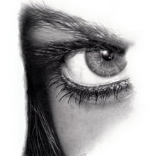 Схема вышивки «глаз»
