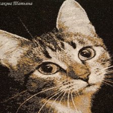Оригинал схемы вышивки «кошка» (№18420)