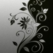 Оригинал схемы вышивки «абстрактныe цветы» (№18755)