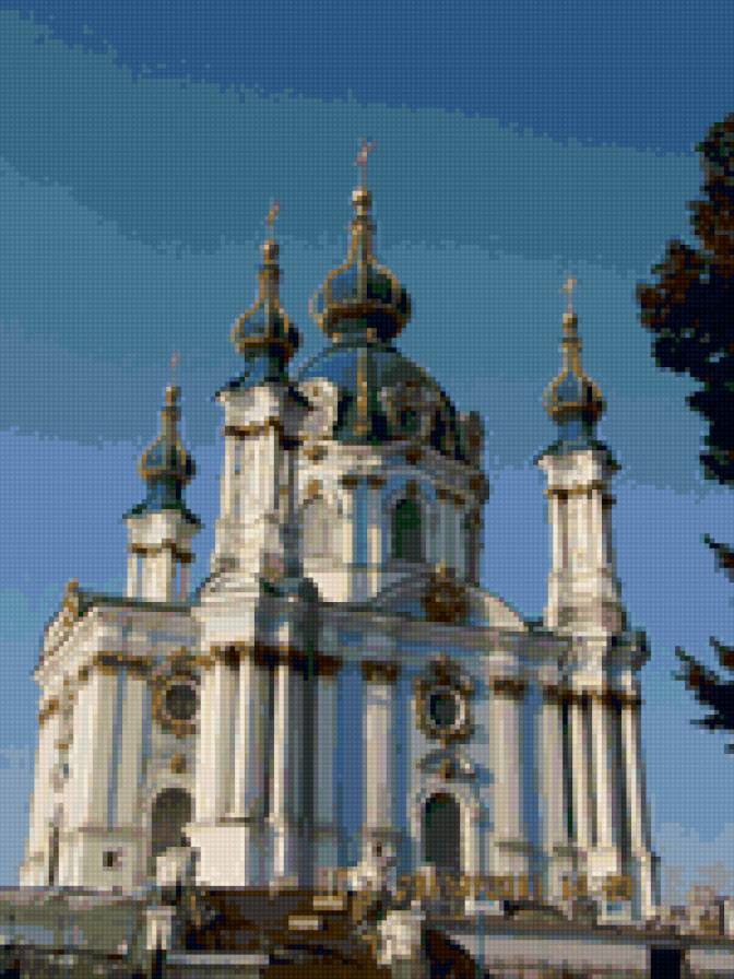 Киев Андреевская церковь - архитектура, храм, город, церковь, киев - предпросмотр