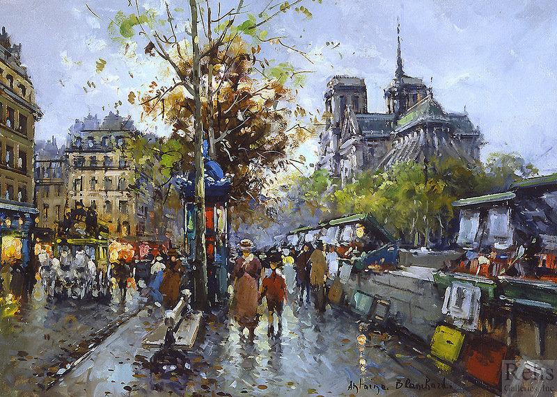 Париж 1 - город, париж, живопись, картины - оригинал
