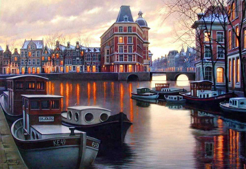 Амстердам 2 - амстердам, архитектура, город - оригинал