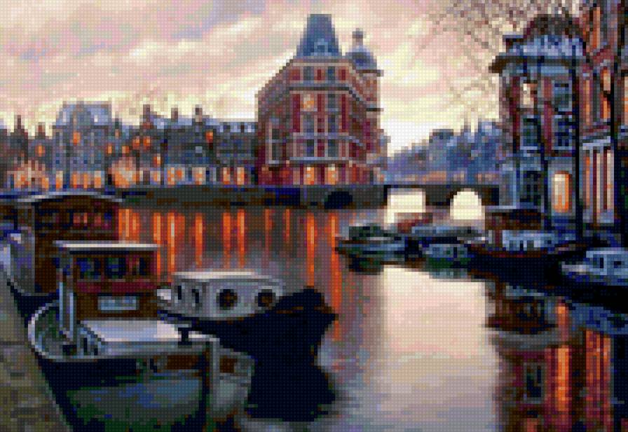 Амстердам 2 - город, амстердам, архитектура - предпросмотр