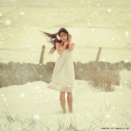 девушка - лица, снег, зима, метель, девушка, люди - оригинал