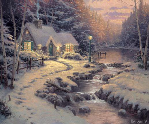 зимняя сказка - пейзаж, природа, деревня, зима - оригинал