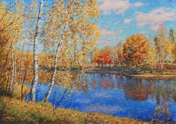 Поздняя осень - река, пейзаж, осень - оригинал