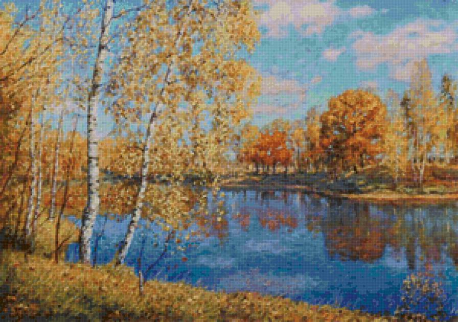 Поздняя осень - река, пейзаж, осень - предпросмотр