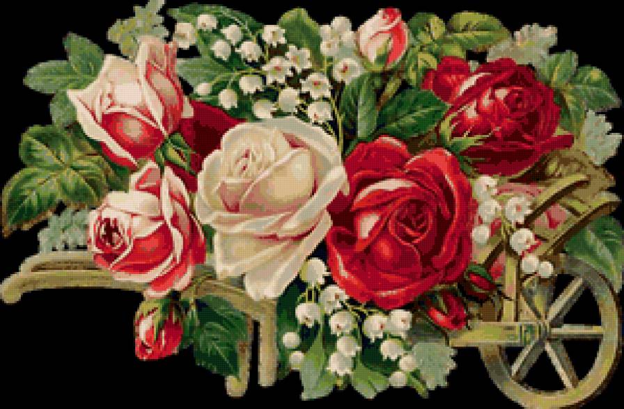 винтажные розы - винтаж, цветы, розы - предпросмотр