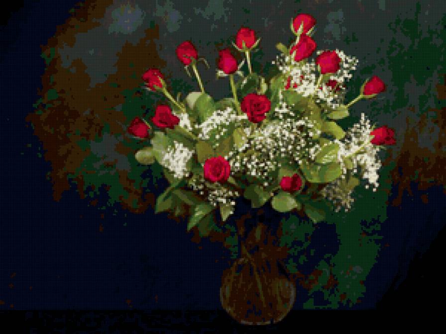 букет - природа, букет, розы, цветы - предпросмотр