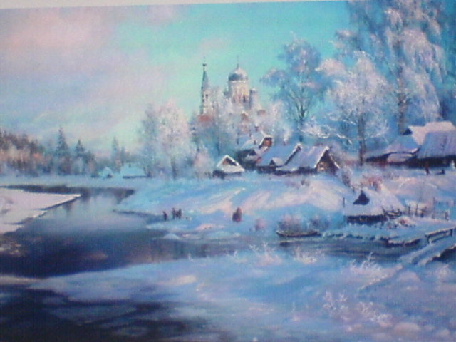 русская зима - пейзаж, природа - оригинал