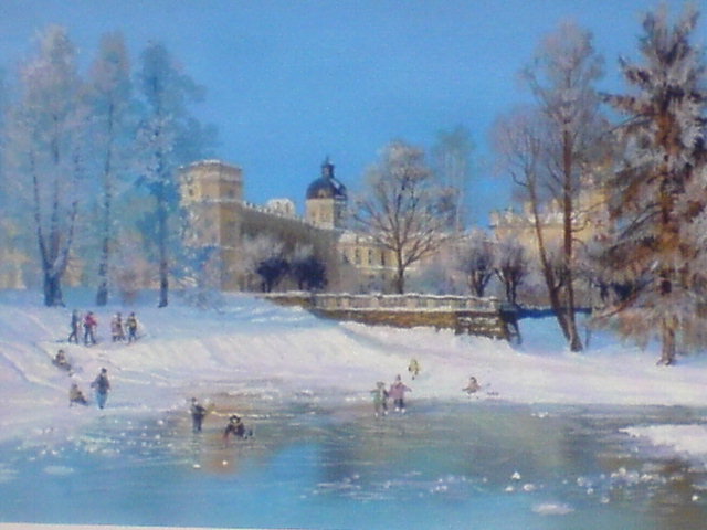 русская зима - природа, зима, пейзаж - оригинал