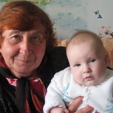 бабушка и внучек