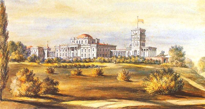 Рисунок Орды Гомельский дворец - дворец, города, архитектура - оригинал