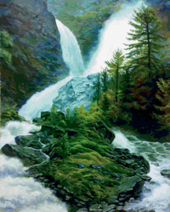 Водопад 1 - водопады - предпросмотр