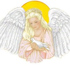Оригинал схемы вышивки «Ангел» (№24234)