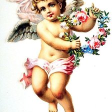 Оригинал схемы вышивки «Свадебный ангел» (№24330)