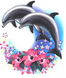 Дельфины - дельфины, рисунок - оригинал
